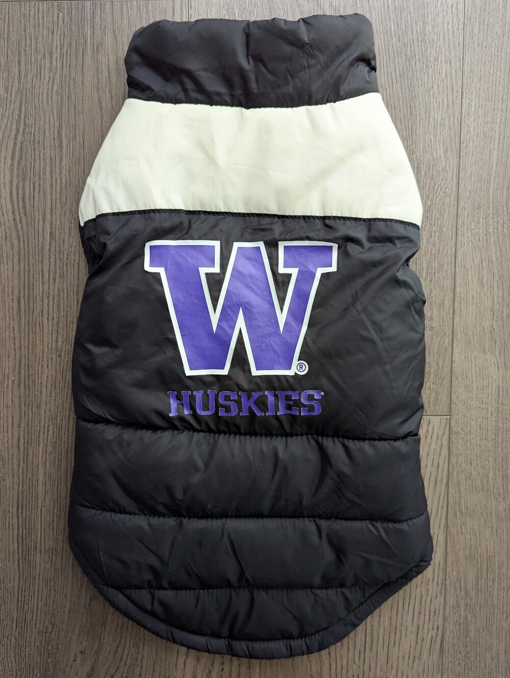 Washington Huskies Retro Pet Puffer Vest